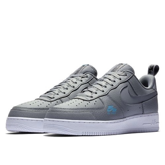 Nike Air Force 1 LV8 Utility Particle Grey Shoes CV3039-001, reflective shoosh. - Picture 4 of 4